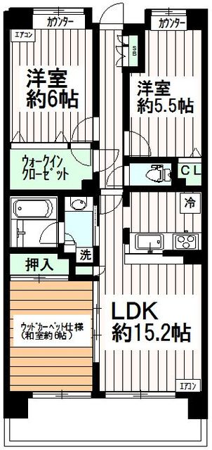 物件間取り