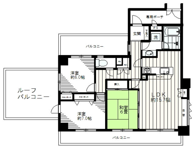 物件間取り