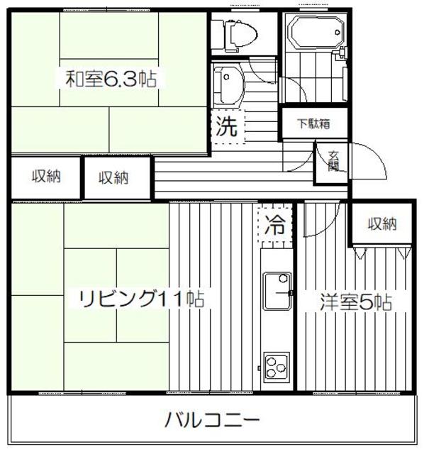 物件間取り